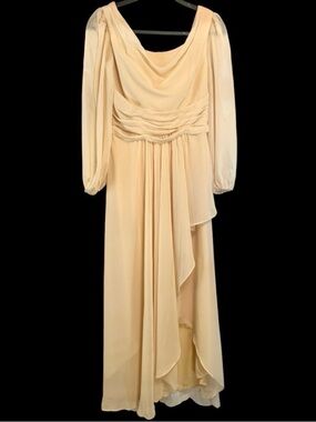 Bridal Boutique Butter Yellow Hi Low Dress Bridesmaid NWT Size 6